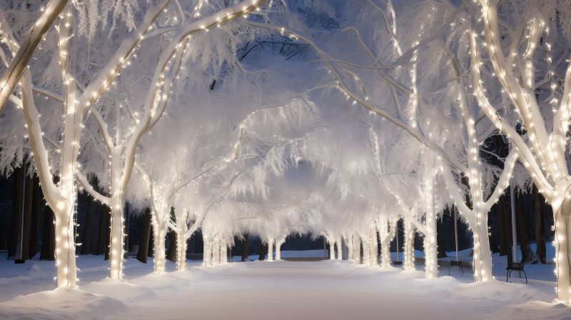 Christmas Lights Hanging in Olathe, KS