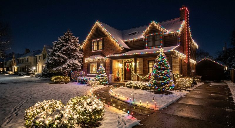 Christmas Lights Installation in Overland Park, KS